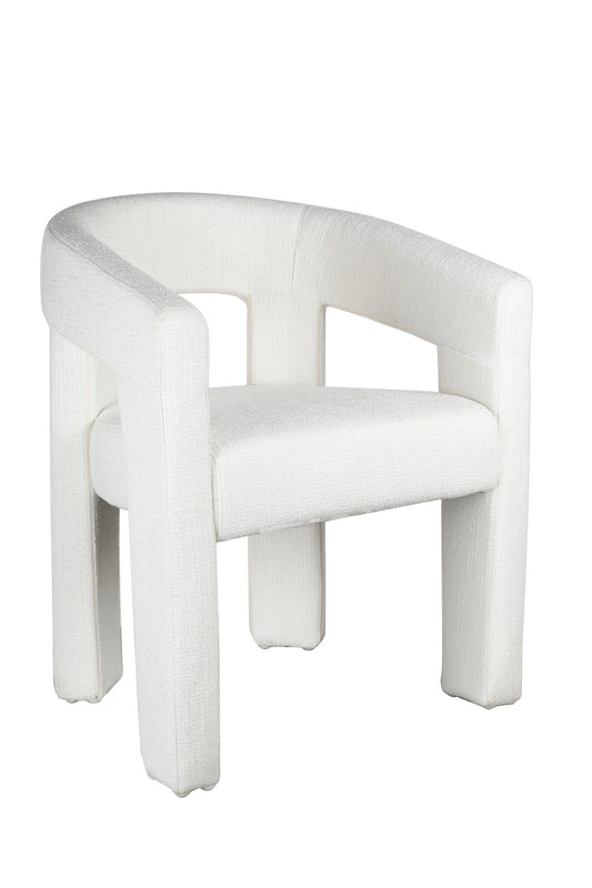 Curved Dining Chair – White