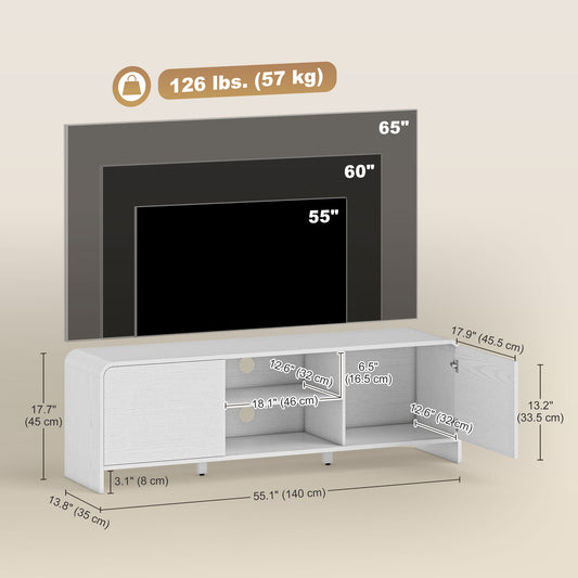 TV Stand for up to 65 Inch TV – 55" Wide