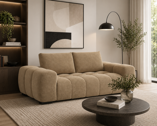 Zara Sofa Taupe 86‑In Length 40‑In Width 32‑In Height