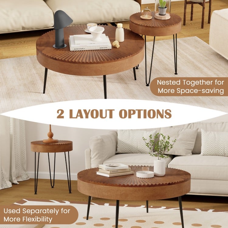 Boho Round Coffee Tables