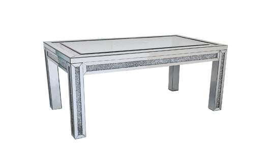 Diamante Glass Top Dining Table