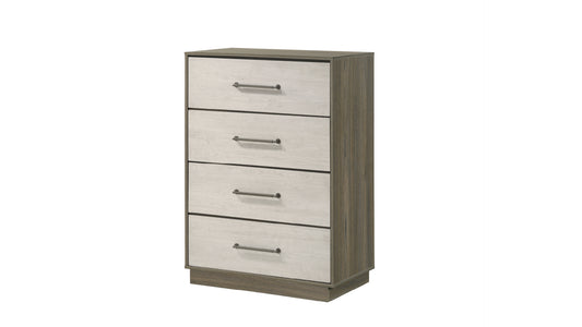 B1731-GEM Rustic Modern Grey Bedroom Set with Storage Headboard