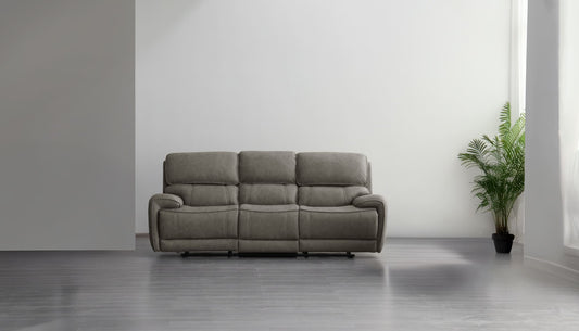 L2575-Polar Modern Leather-Match 3-Piece Reclining Living Room Furniture Set