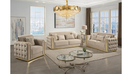 Fremora Fabric Sofa, Loveseat & Chair Set