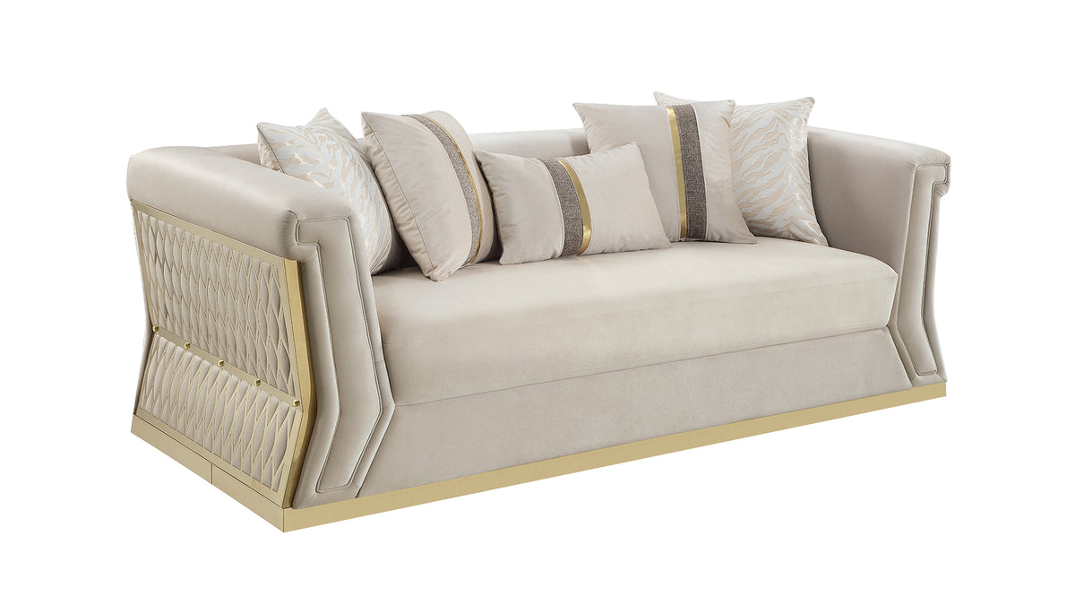 Blaisdell Velvet Sofa, Loveseat & Chair Set