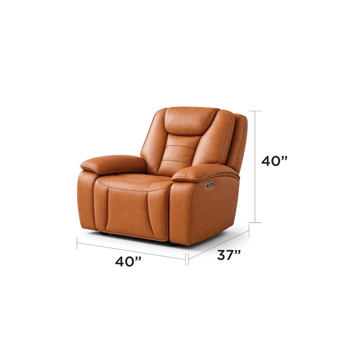 Hennaway Faux Leather Power Reclining Sofa, Loveseat & Chair Set