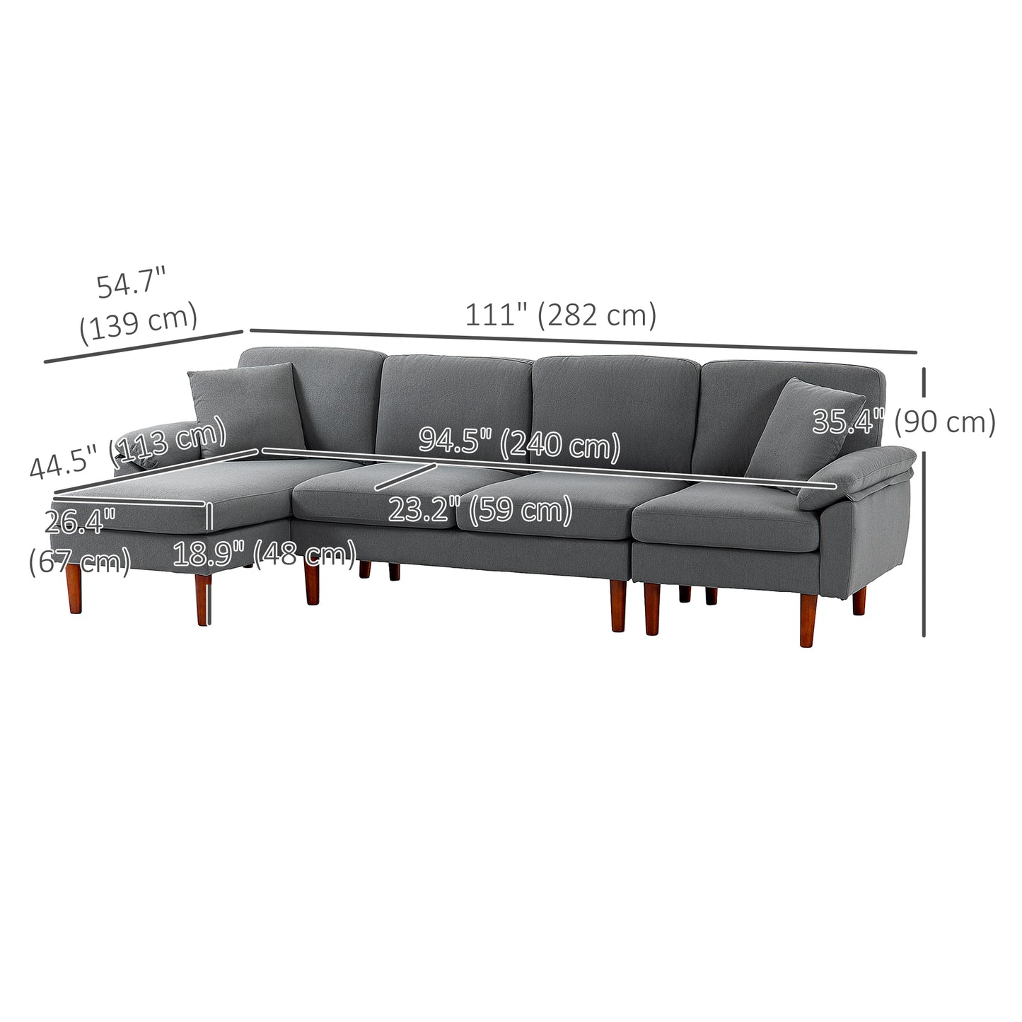 Modern L-Shaped Sofa