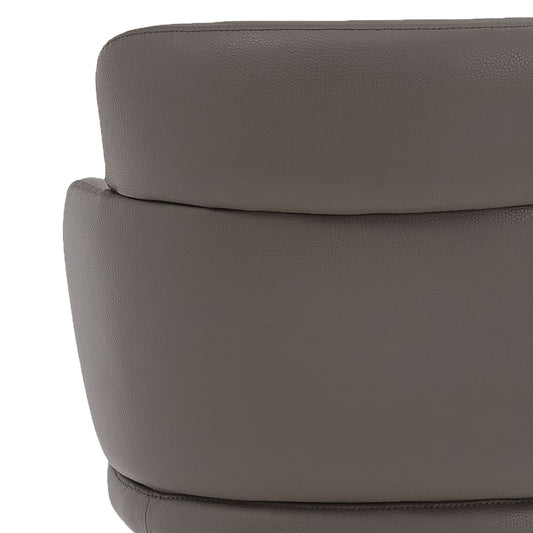 Cross-Back Faux Leather Dining Chair, Set of 4 in Stone and Black