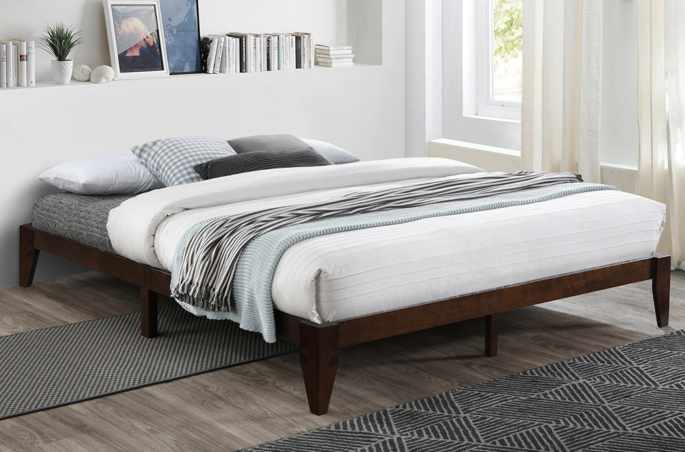 Low-Profile Wood Platform Bed