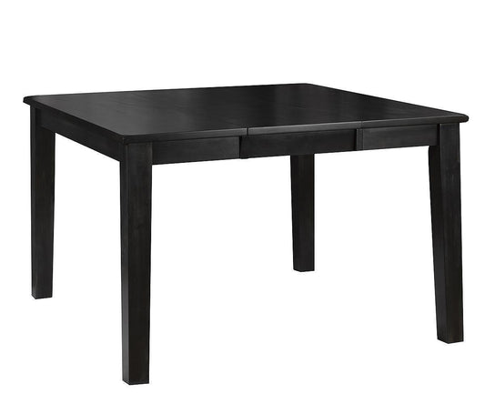 Sasha 54" Square Solid Wood Pub Dining Table – Dark Grey