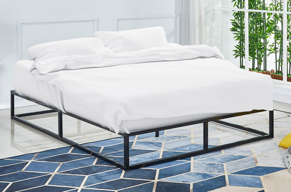 Titus T2425 Modern Metal Platform Bed Frame