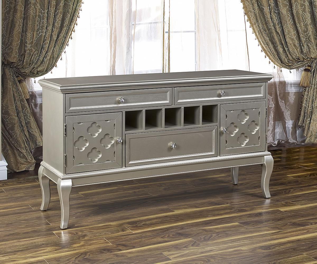 Elsa DT-006 DTS Silver Grey Dining Set with Tufted Upholstered Chairs