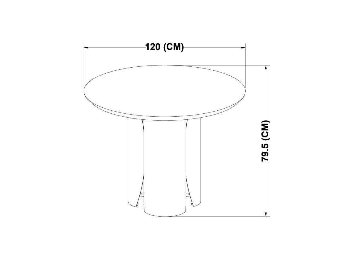 Marble Dining Table – Gold