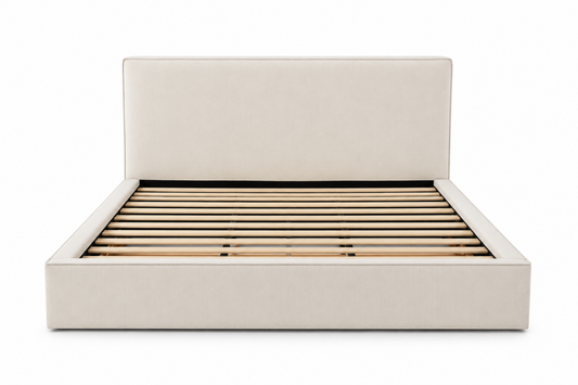 Upholstered Solid Wood Storage Bed