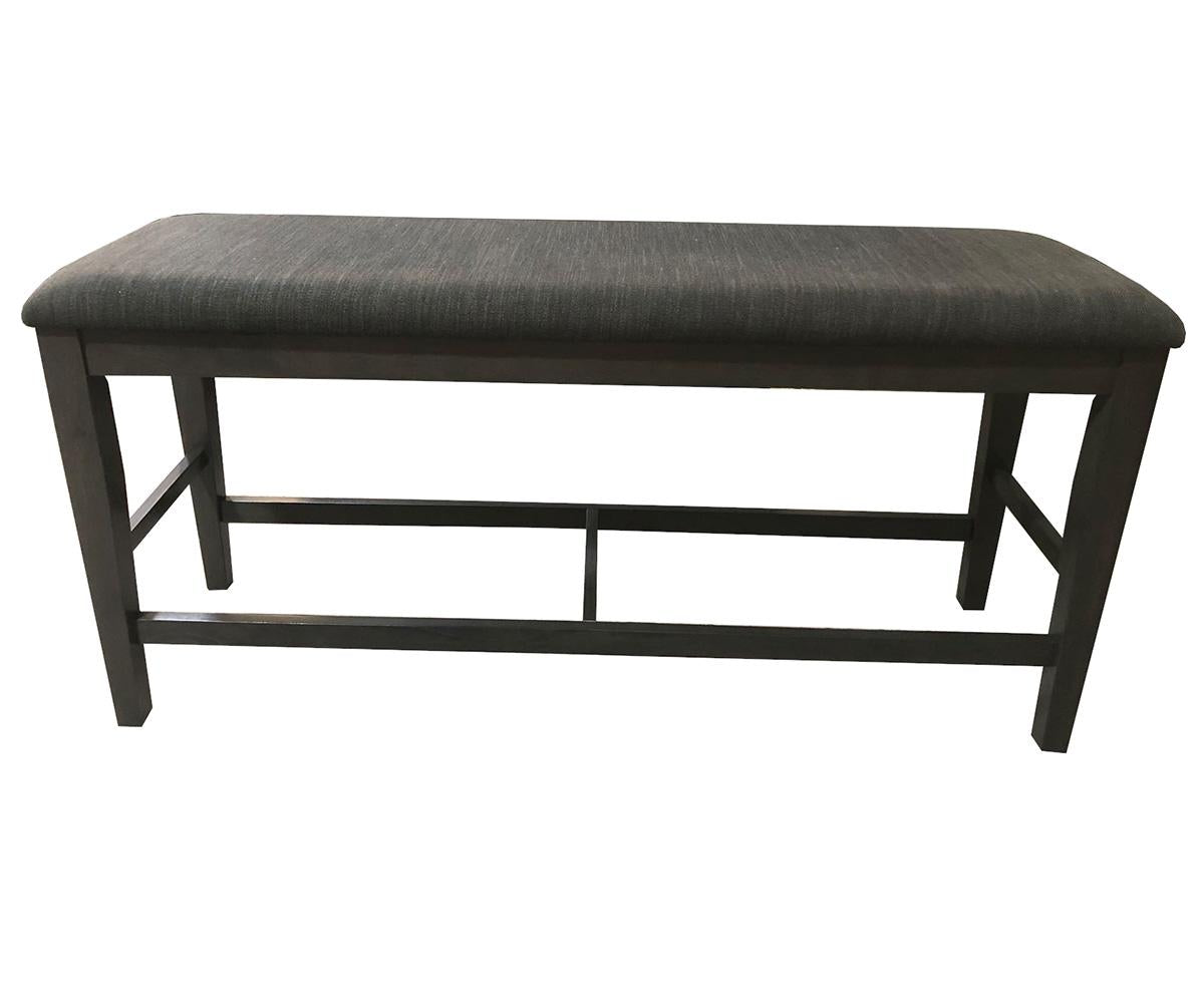 Modern Solid Wood Pub Dining Table Set with Butterfly Leaf and Bench