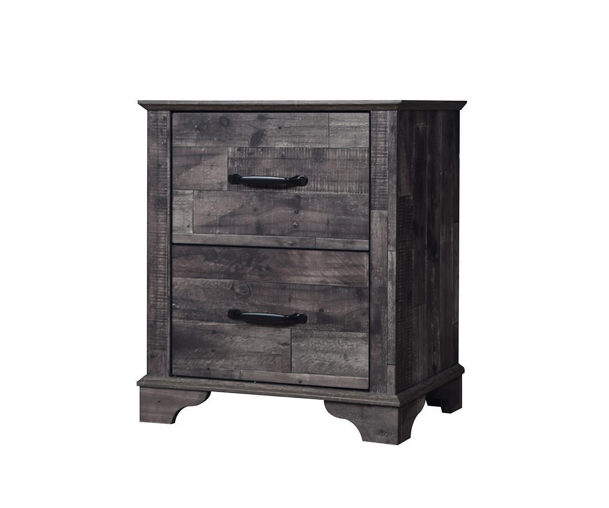 Beckett Modern Dark Brown Queen Bedroom Set with LED Headboard