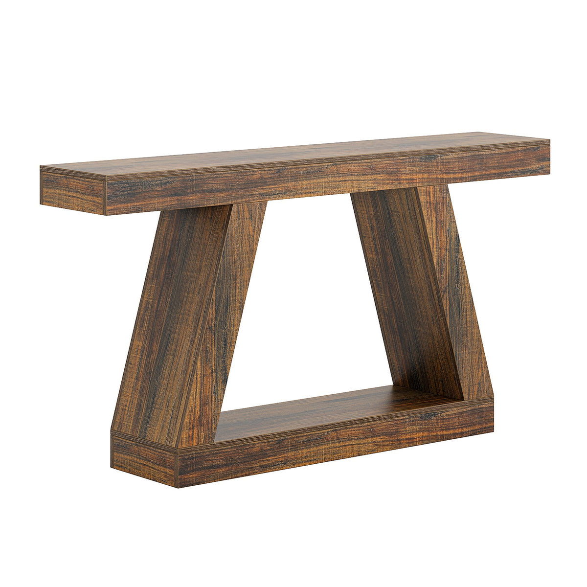 55" Console Table, Farmhouse EntryWay Sofa Table with Storage
