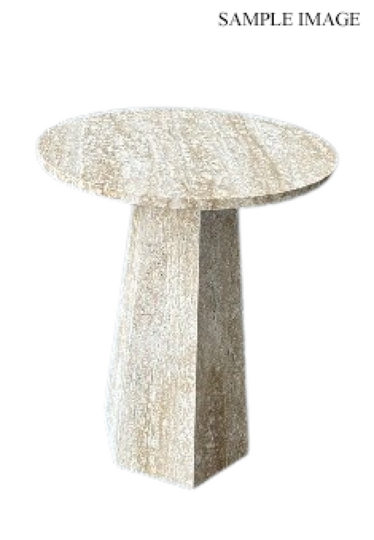 Marble Side Table – Cream (Style 2)