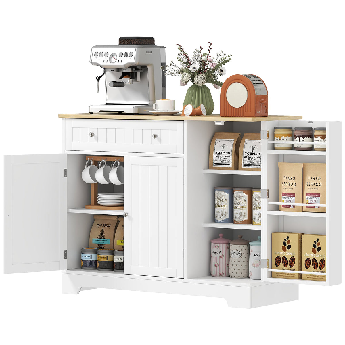 Kitchen Buffet Cabinet with Drawer – 41"W x 33"H