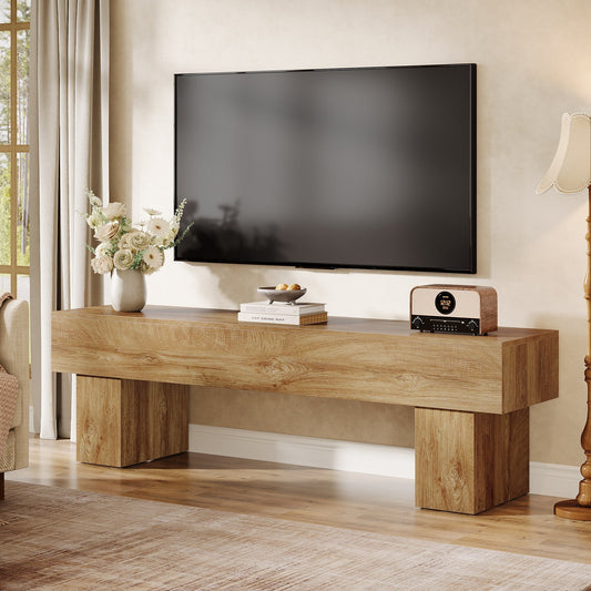 63" Farmhouse TV Stand, Media Console Table Entertainment Center