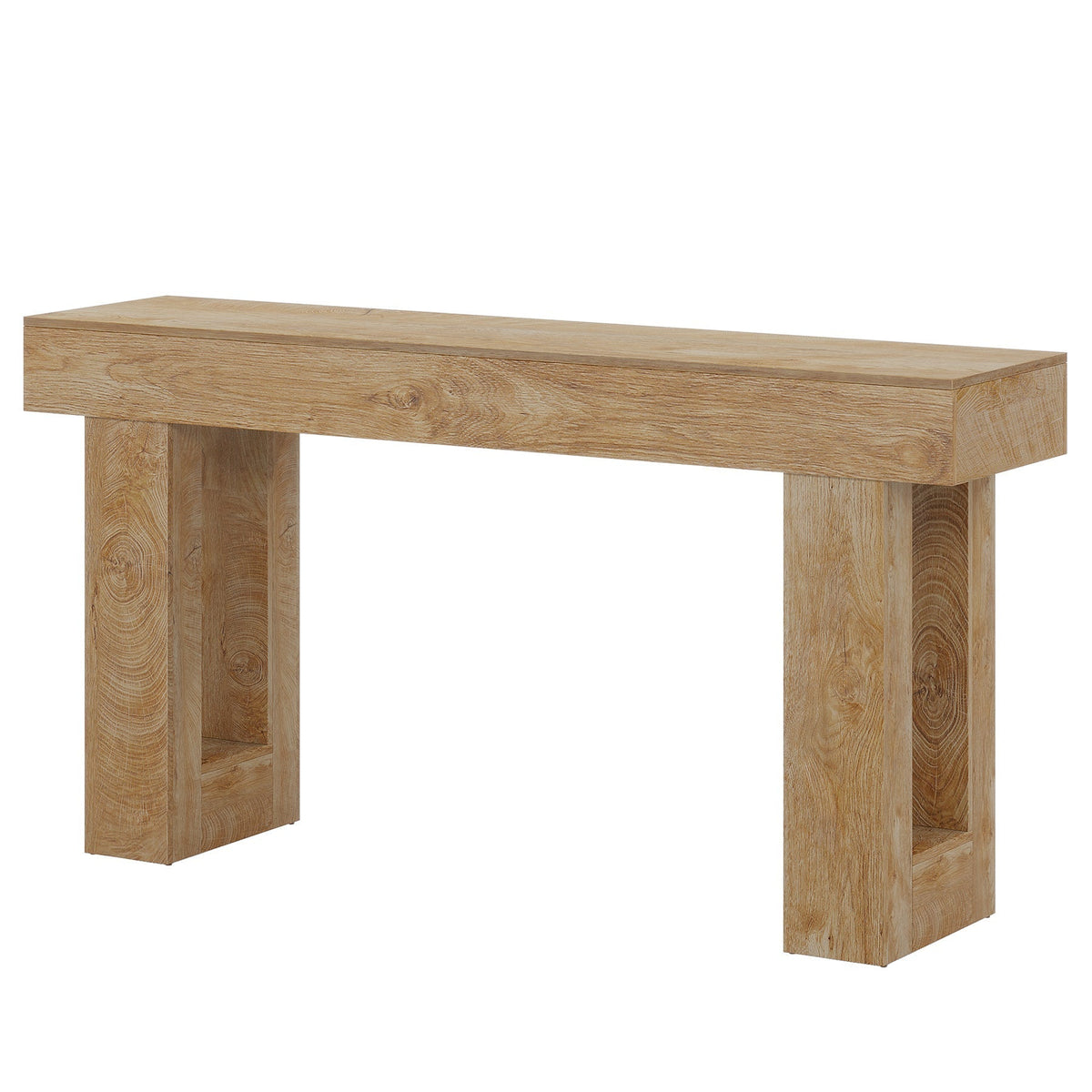 63-Inch Console Table, Farmhouse Wooden Sofa Table Entryway Table