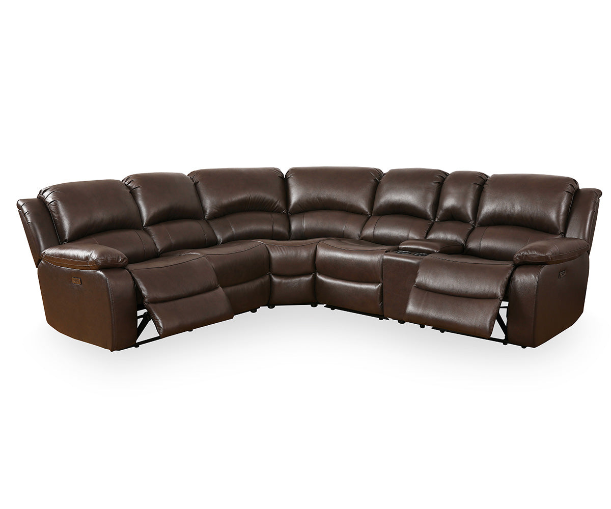 Maxim Sectional Chocolate Brown
