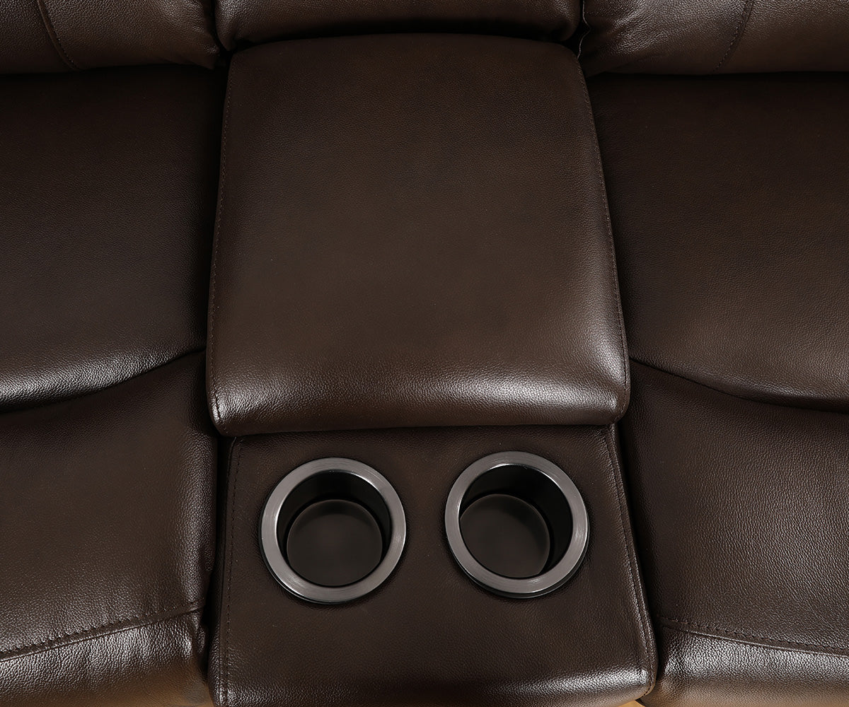 Maxim Sectional Chocolate Brown