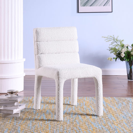 Tufted Boucle Dining Chair, Set of 2 – Cream
