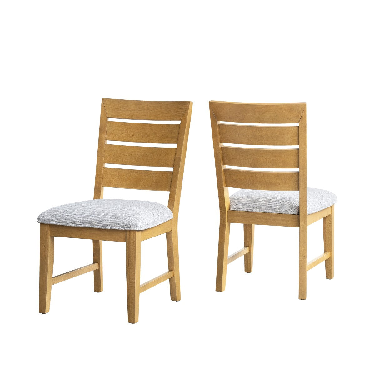 Upholstered Extendable 7-Piece Dining Set – Oak