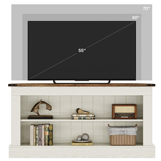 63" TV Stand, Modern Entertainment Center Media Console For 75" TV