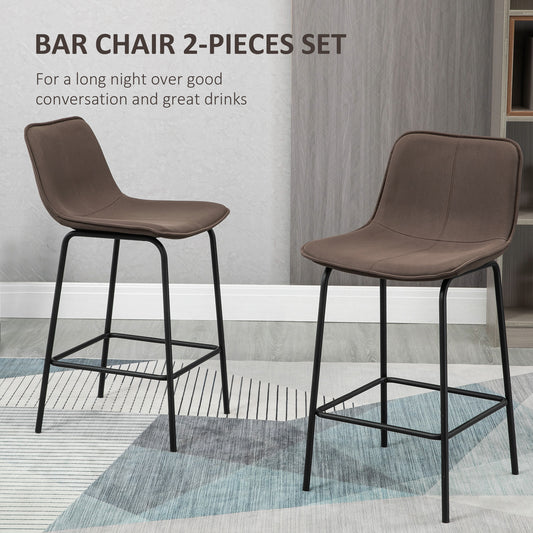 Upholstered 26" Counter Height Bar Chairs, Set of 2