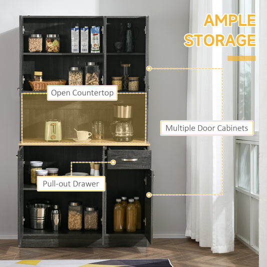 Kitchen Buffet with Hutch – 40"W x 71"H