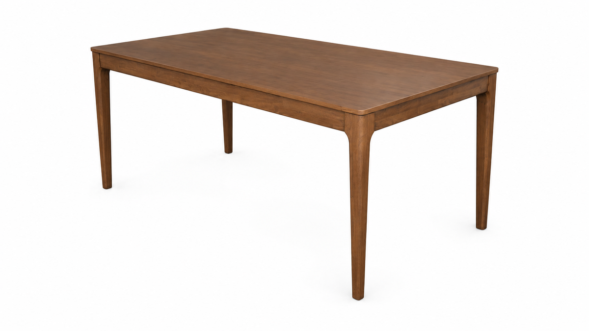 80" Walnut Wood Dining Set