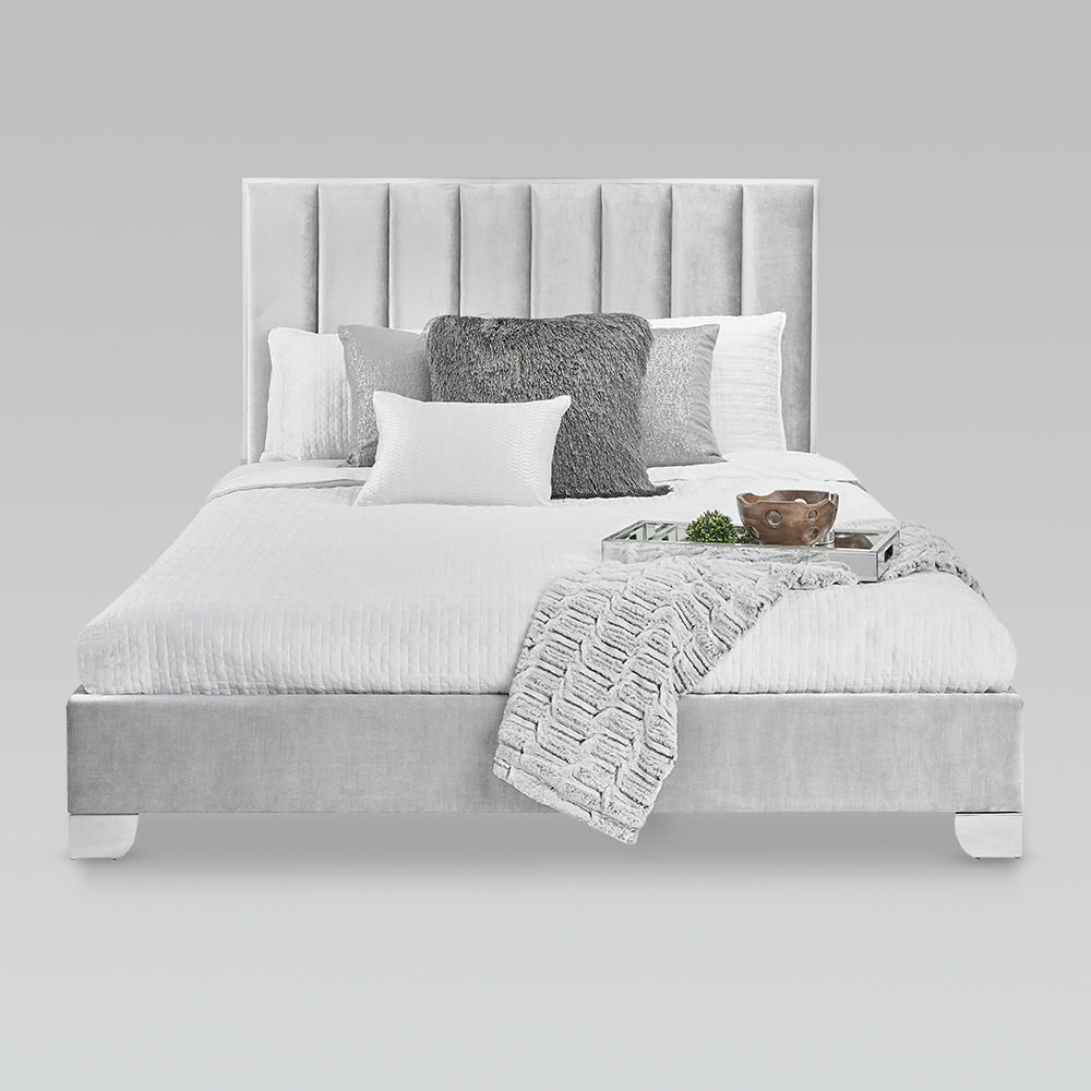 Low-Profile Upholstered Platform Bed