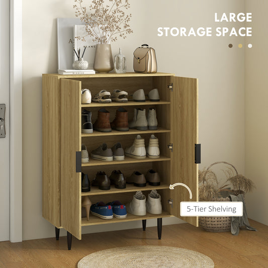 Entryway Shoe Cabinet with 5-Tier Shelving – 32"W x 43"H