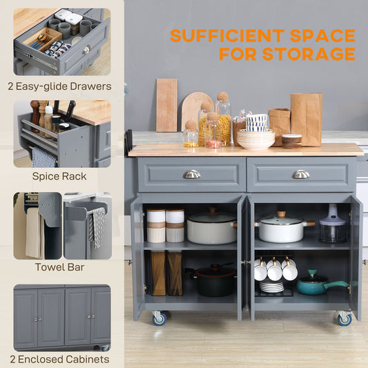 Kitchen Island with Storage – 58"W x 37"H