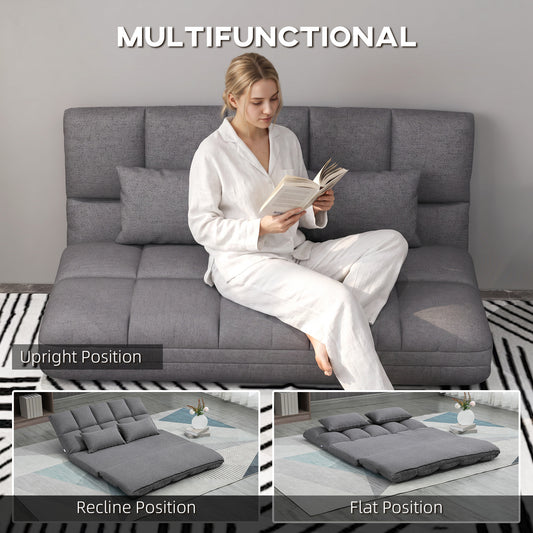 51" Folding Floor Sofa Bed with 9-Position Backrest