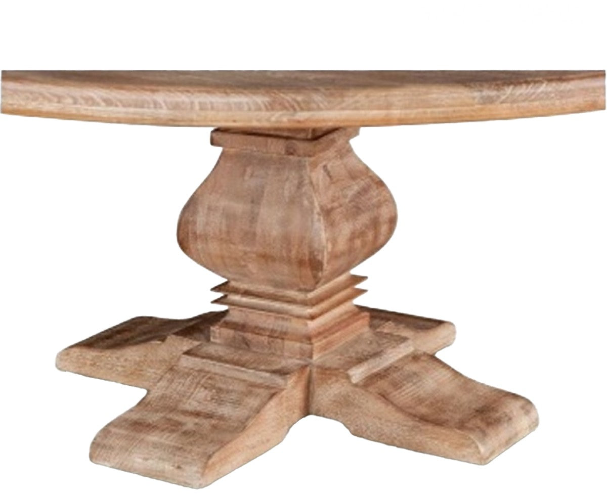 Rustic Solid Wood Dining Table – Oak