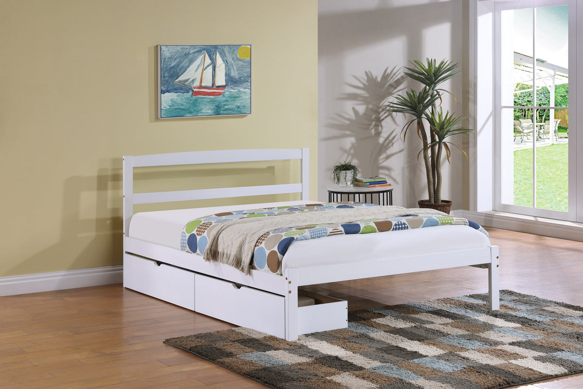 Single Panel Bed – Solid Wood Finish