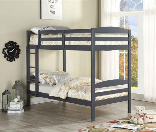 Compact Single/Single Bunk Bed – Grey