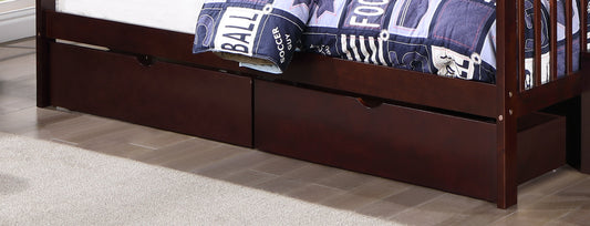 Tall Mission Single/Double Bunk Bed – Espresso