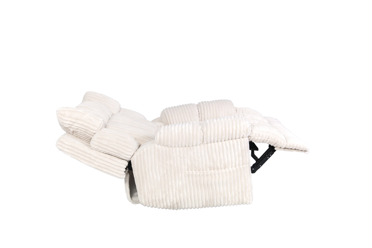 Dual Power Recliner – Creme