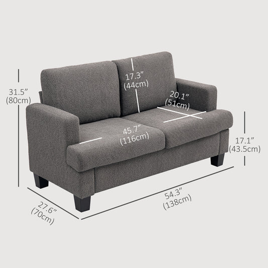 54.3" Loveseat with Removable Cushions