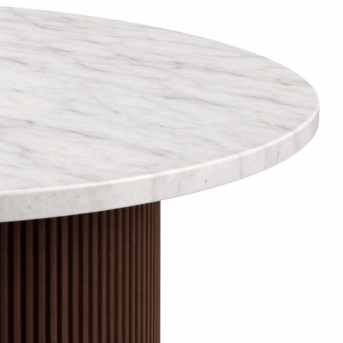 Marble Dining Table – Espresso (Style 2)