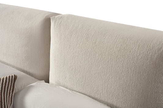 Upholstered Bed Frame – Beige