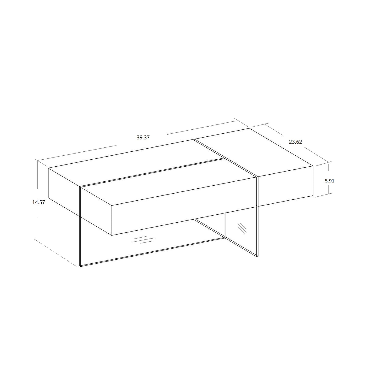 Glass Coffee Table – White