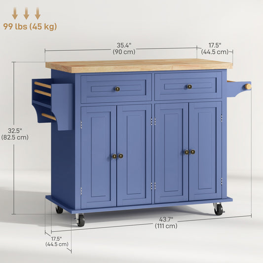 Kitchen Island with Storage – 44"W x 33"H