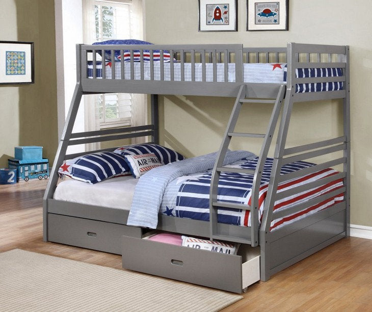 Solid Wood Single/Double Bunk Bed