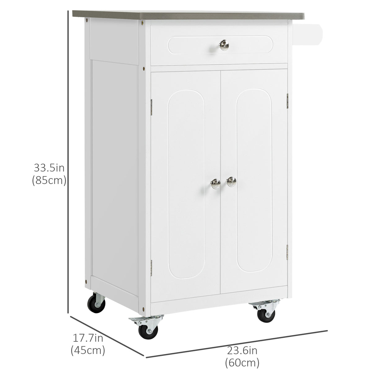 Kitchen Cart with Storage Drawer – 24"W x 34"H