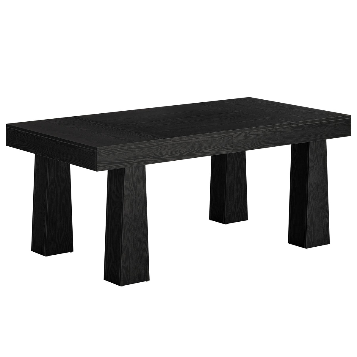 Modern Kitchen Table, 63" Dining Table Dinner Table for 4-6